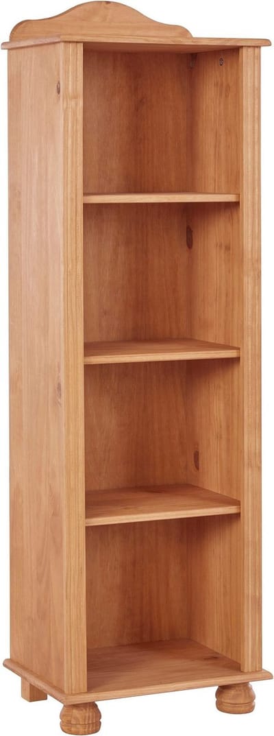 Mette Boekenkast met 4 Open Vakken - Massief Grenenhout - 45 x 30 x 140 cm
