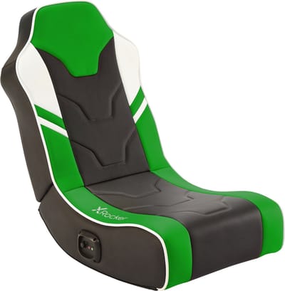 Gamestoel - Shadow - inklapbaar - 2.0 audio - 2 speakers - floor rocker – zwart/groen (X Rocker)