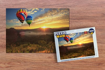Puzzel Luchtballon - Zon - Wolken - Legpuzzel - Puzzel 1000 stukjes volwassenen