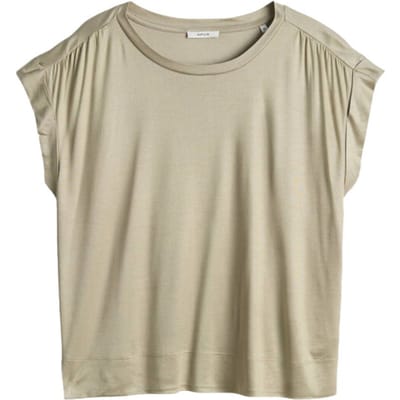 T-shirt met gefixeerde mouwomslag model 'Sosilla'