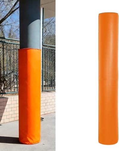 Basketbalpaal Beschermhoes - Paalbescherming Sportveld - Veilig Sporten - Weerbestendig PU Materiaal - 183 cm Hoog - Zwart