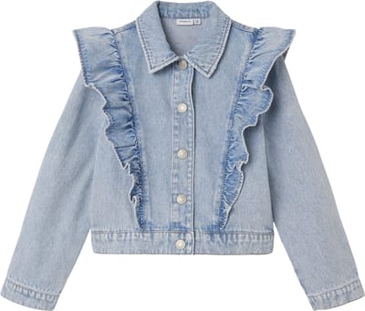 NAME IT NKFLEA DNM JACKET 5619-ZA F Meisjes Jas - Light Blue Denim - Maat 152