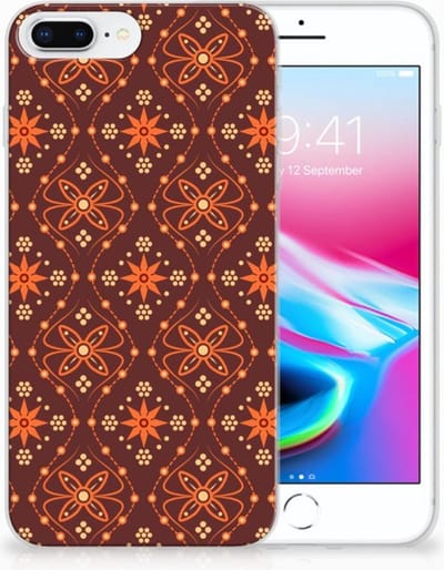 Apple iPhone 7 Plus | 8 Plus TPU bumper Batik Brown