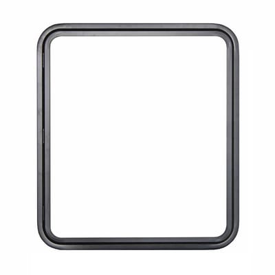 Serviceluik 800x900mm zwart - links, met paneel pm