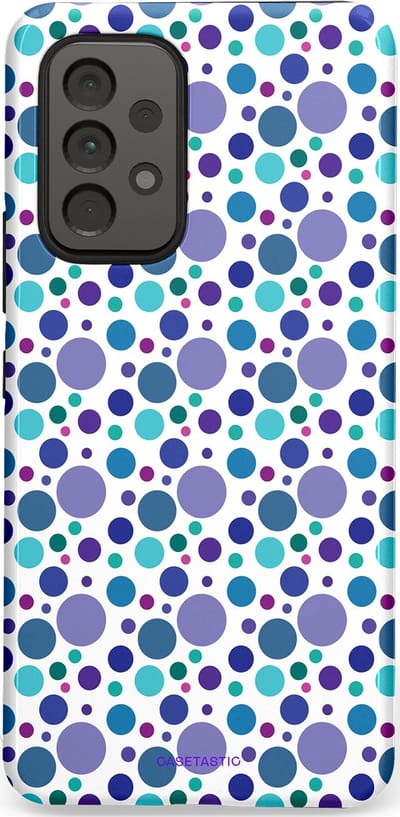 Casetastic Hoesje Geschikt voor Samsung A53 - Stijlvolle Beschermende Duo-layer Case - Bubble blauw