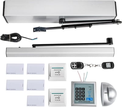 Automatische Deuropener - Elektrische Deur - Toegang Vereenvoudigen - Met Afstandsbediening - 66-120 cm - Zilver