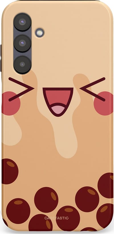 Casetastic Hoesje Geschikt voor Samsung A25 - Stijlvolle Beschermende Duo-layer Case - Smeltende caramel bolletjes