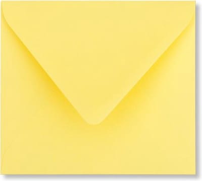 Envelop 12,5 x 14 Kanariegeel, 100 stuks