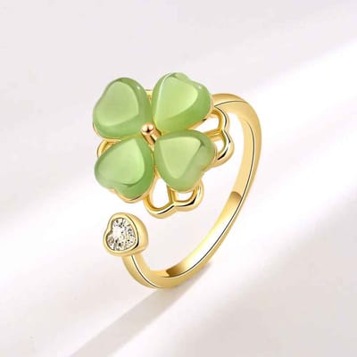 Fidget ring klavertje vier - anti-stress - anti-angst - spinner ring