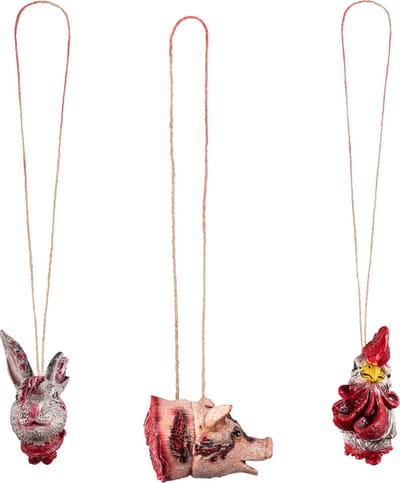 Boland - Decoratie Afgehakte dierenkoppen - Horror - Horror