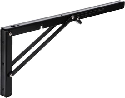 Opklapbare Steunbeugels - Wandsteunen Plank - Ruimte Besparen - Zware Belasting - 150 LB - Metaal