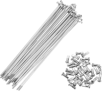Dailygoods- Spaken 14G 150MM - Fietsspaken - Carbon Staal - 36 Stuks - Upgrade voor Duurzaamheid - Schokbestendig en Taai - Fiets Spaken
