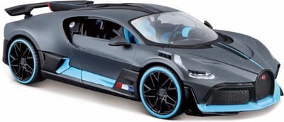 Bugatti DIVO Special Edition (Grijs/Blauw) 1/24 Maisto - Modelauto - Schaalmodel - Model auto - Miniatuurautos - Miniatuur auto