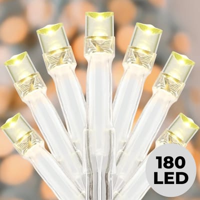 Lomera Kerstverlichting - Kerstlampjes - Kerstboomverlichting - LED Verlichting - 180 LED - Lichtfuncties - Timer Functie - 13.5 Meter - Transparant Snoer - Warm Wit Licht - Binnen en Buiten - Ip44 Adapter - 8 Lichtstanden - Feestverlichting