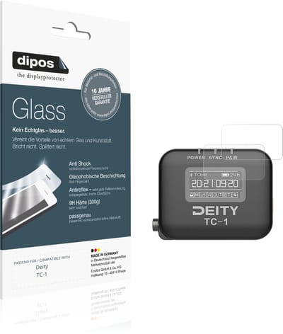 dipos – 2x Matte Pantserfolie geschikt voor Deity TC-1 | 9H Screenprotector