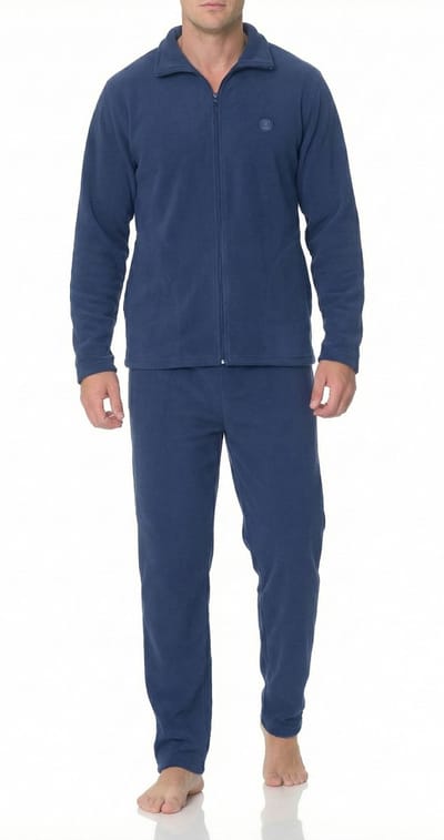 Heren Elegant Polar Fleece Huispak Trainingspak Vrijetijdspak Joggingpak