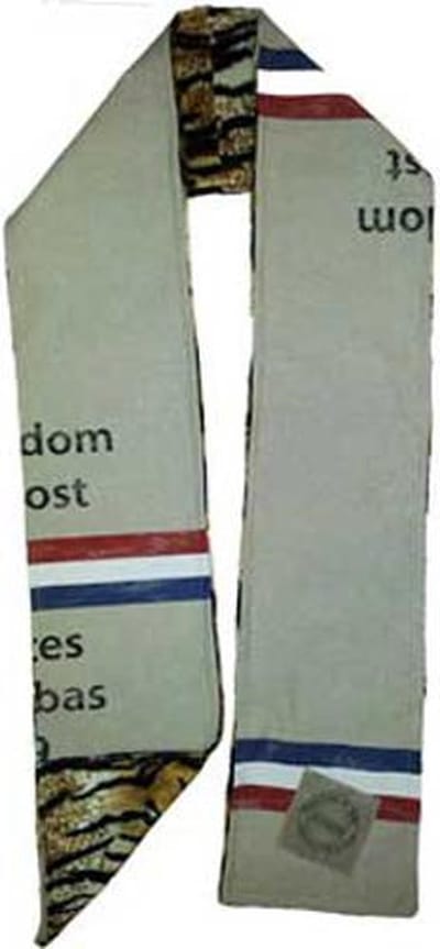 Toetie & Zo Handgemaakte Sjaal PTT Post - Tekst - Gevoerd - Multi