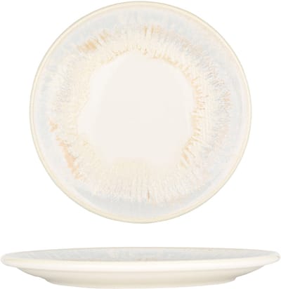 By Bone Dessertbord - Wave - Porselein - 21 cm - set van 6