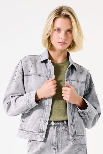 Garcia Ladies Jacket Light Used Size: XS | Denim Jackets Outlet | Dames | Grijs