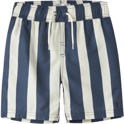 Name It Jongens Zwemshorts NKMZABA Blauw/Wit Gestreept - Maat 122