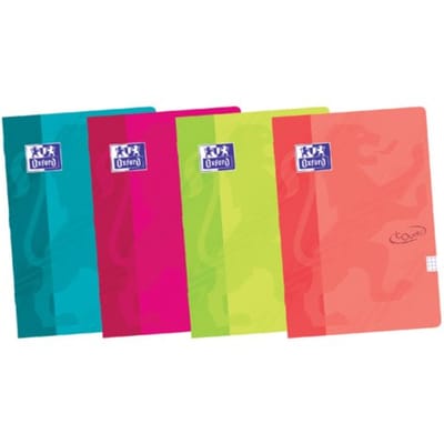 Schrift Oxford School Touch A4 ruit 10x10mm 72 pagina's 80gr assorti