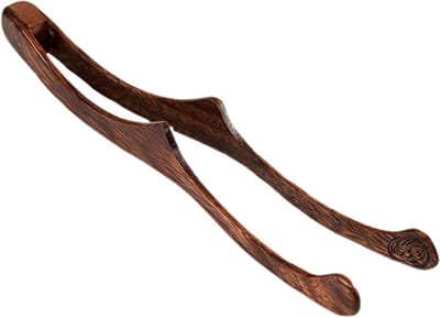 Houten Serving Tangen en Broodclip voor Keuken, Camping en Buffet - Ideaal voor Salades, Desserts en Grillgerechten