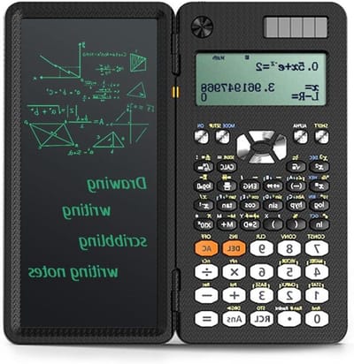 Wetenschappelijke Rekenmachine - Grafische Calculator - Studie en Werk - Met Geïntegreerd Notitieblok - 417 Functies - Zwart