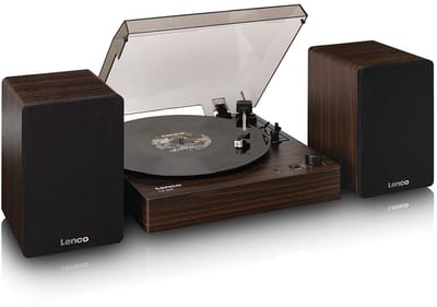 Lenco Platenspeler met Bluetooth - Twee externe Luidsprekers en AT3600L Cartridge - LS-200WD - Hout