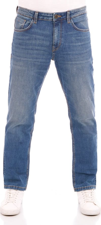 Tom Tailor Heren Jeans Broeken Marvin regular/straight Fit Blauw Volwassenen Denim Jeansbroek