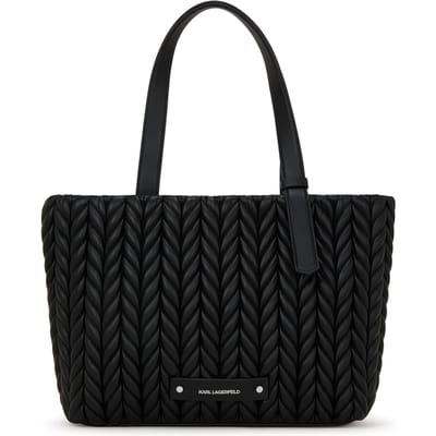 Karl Lagerfeld K/weave Medium Tote Black-nickel Taglia: OS | Borse a mano Outlet | Donna | Nero