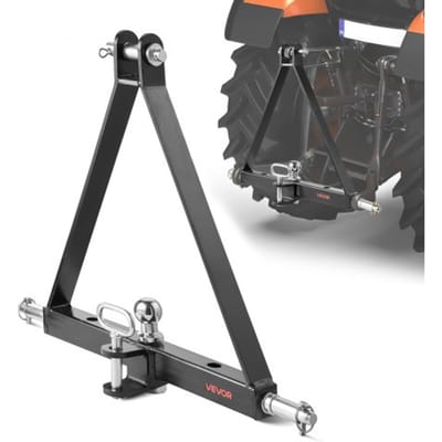 VEVOR 3-punts hefinrichting met 1-7/8 inch ontvanger, 3-punts hefinrichting, 2721 kg, tractor hefinrichting adapter, compatibel met Kubota, Mahindra, John Deere, Massey Ferguson, 505x575x130mm