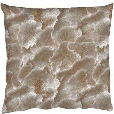 Sierkussens - Kussentjes Woonkamer - 50x50 cm - Waaierstructuren - Beige - Vezeltextuur