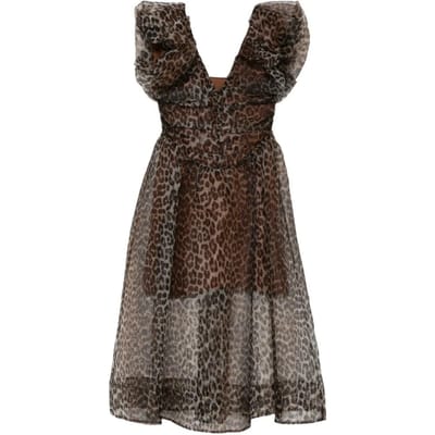 Ganni - Gelofte chiffon jurk