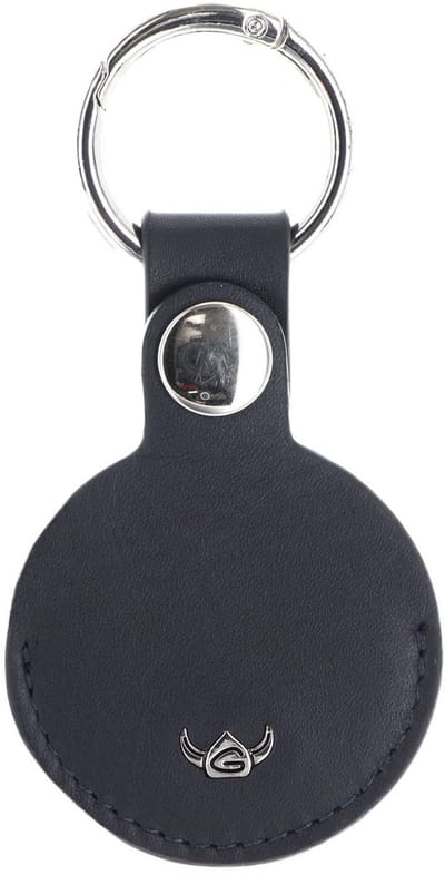 Golden Head Leren sleutelhanger Polo Schlüsselanhänger für AirTag 5113 Marineblau donkerblauw