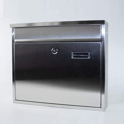 Wandbrievenbus - Pakketbox Bewaardoos - Veilige Post Ontvangst - Inclusief Twee Sleutels - 36 x 8.5 x 31 cm