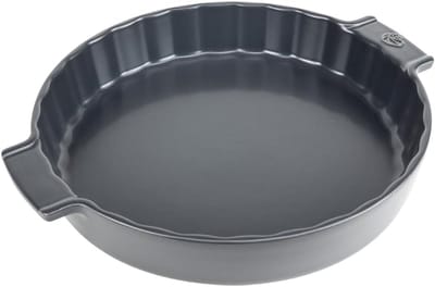 Keramische Taartvorm - Bakvorm Taart - Zacht Garen - Houdt 30 Min Warm - 28 cm - Leisteen