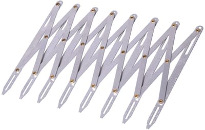 Dailygoods- Naimeter Aluminium - Multifunctionele Ruimteverdeler - Antiroest - Gemakkelijk te Gebruiken - Voor Huishoudens - 1 Stuk - Meetlat