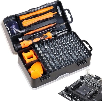 Schroevendraaierset - Bitset - Precisiewerk - 115-delig - 15.8 cm - Grijs