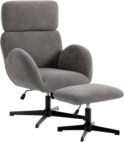 Fauteuil - Relaxstoel - Relaxfauteuil - Stoel - Met armleuning - Voor één Persoon - Grijs