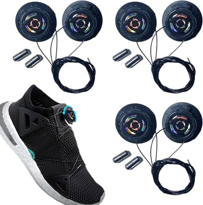 Automatische Twist Lock veters voor sneakers - 3 paar, geen strikken, eenvoudig te gebruiken, comfortabele sluiting