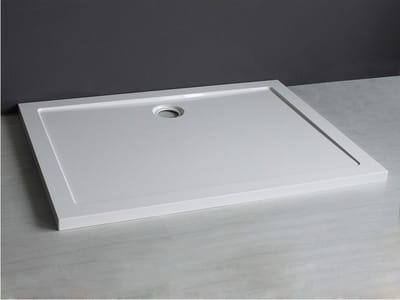 Douchebak Wiesbaden Laag Rechthoek 120x90x4cm SMC Wit