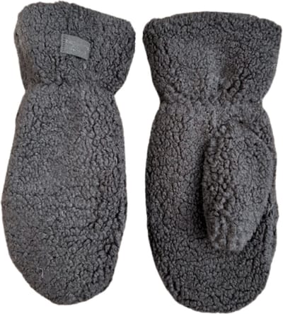Wanten dames - Warme voering - Antraciet/zwart - One size
