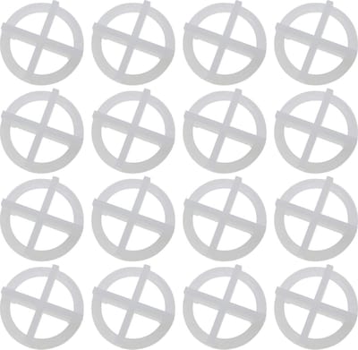 Dailygoods- Tegelnivellering 200 Stuks - Herbruikbare Afstandhouders - Plastic Clips - Tegellegereedschappen - Voor Vloer/Wandtegels - Diameter 30 mm - Tegelafstandhouders
