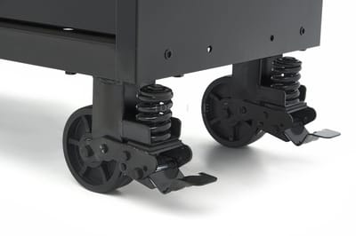 HBM gereedschapswagen verrijdbaar, 14 laden, 182 cm, zwart, staal, max. belasting 350 kg