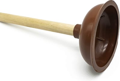 Afvoerreiniger Gootsteenontstopper 50x13,5cm - Ontstopper - Gootsteen - Wc - Badkamer - Rubber met houten steel -