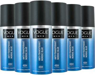 Vogue Anti-Transpirant Nordic Blue - Deodorant - 6x 150 ml - Voordeelverpakking