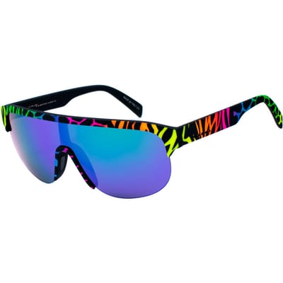 Lunettes ITALIA INDEPENDENT 0911-ZEF-149. Lunettes de soleil, Couleur noir bleu vert jaune orange. Unisexe.