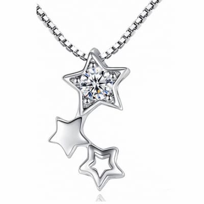 Ketting-Isa-Zilver-Zirkonia - Charme Bijoux