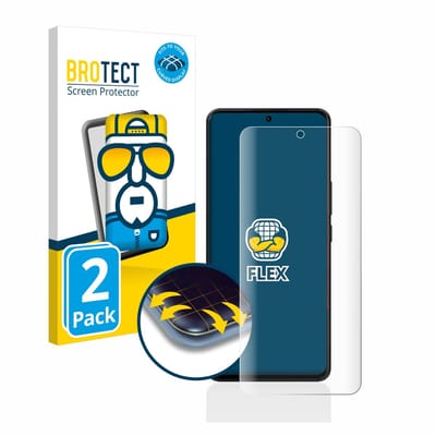 BROTECT - Screenprotector voor Xiaomi 13 Ultra - Folie Beschermfolie transparant volledig dekking - 2 Stuks