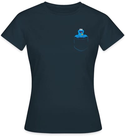 Sesamstraat Koekiemonster In Een Zak T-Shirt Dames